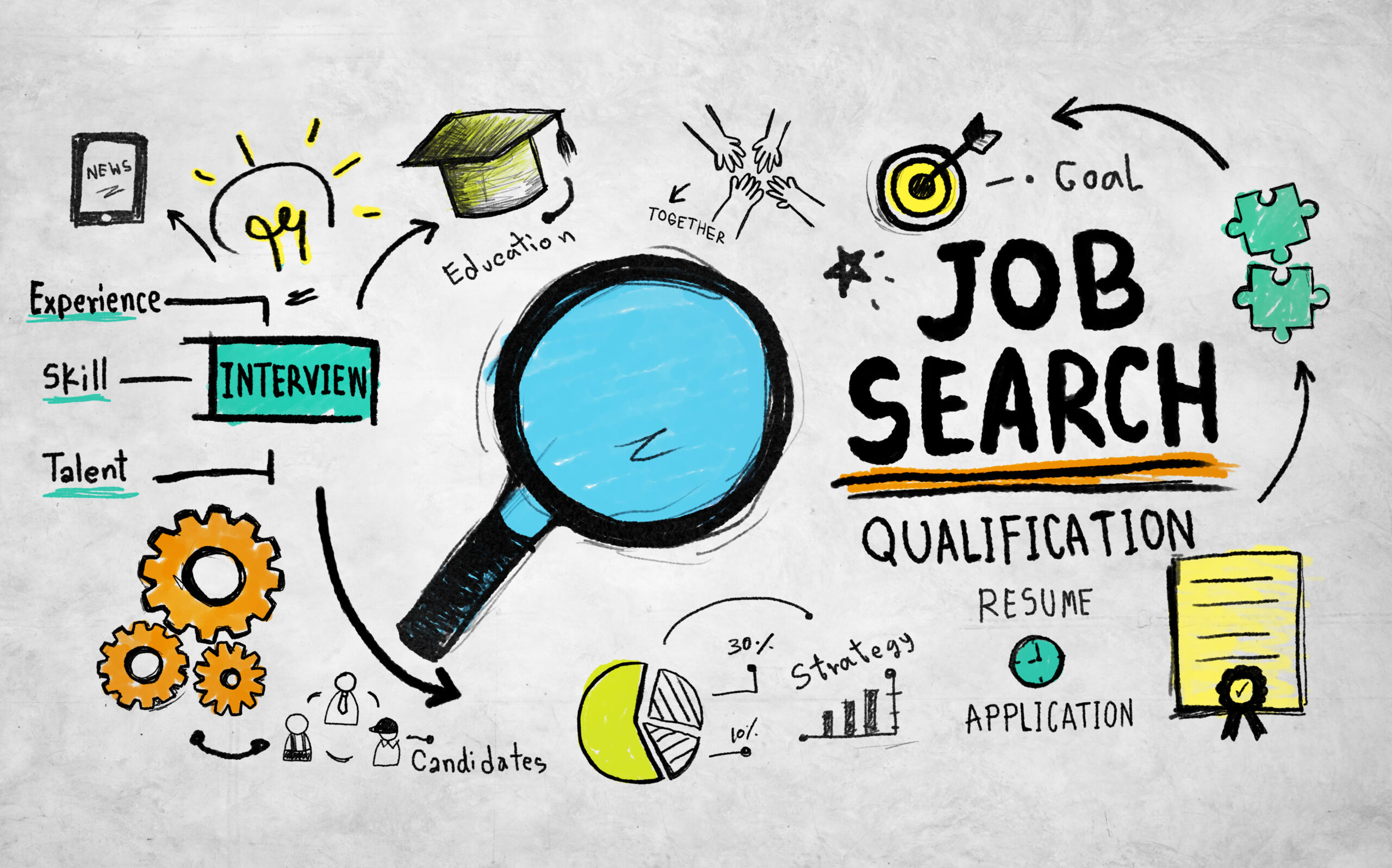 Job search illustration